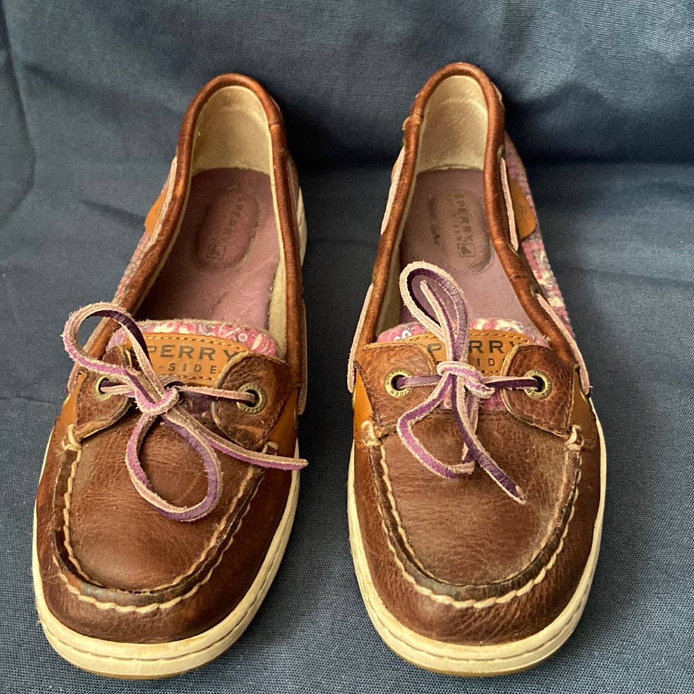 Purple Sequin Sperry Top-Siders
